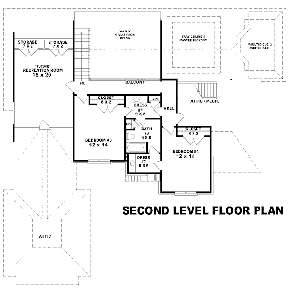 upper floor house blueprint