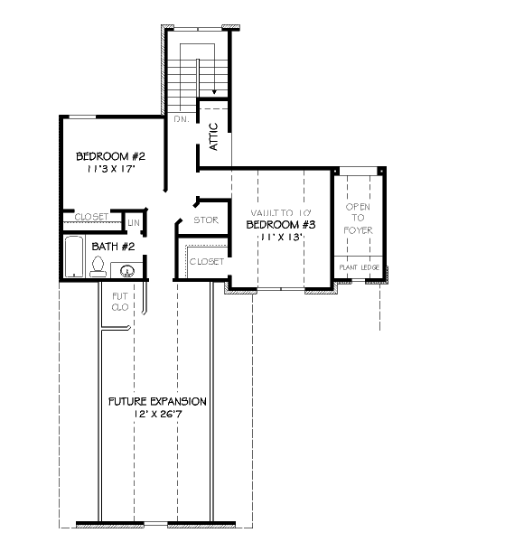 upper floor house blueprint