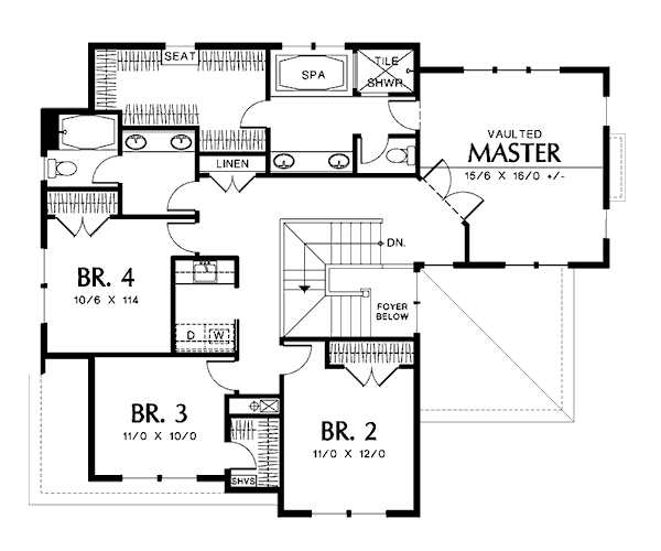 upper floor house blueprint