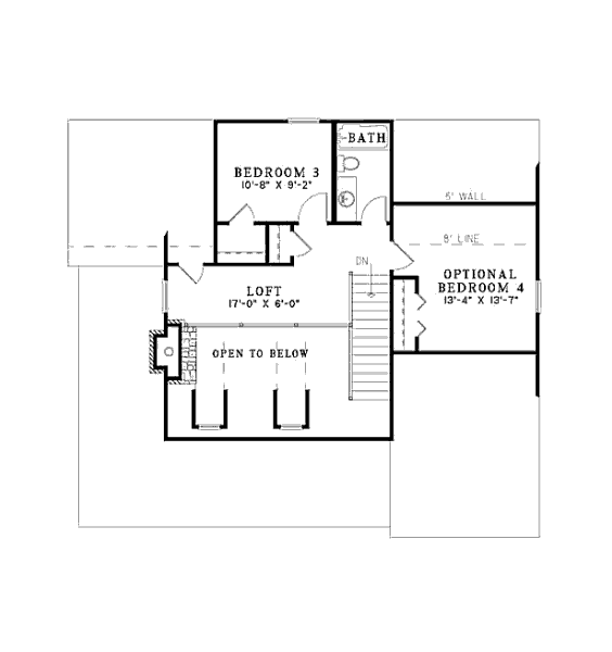 upper floor house blueprint