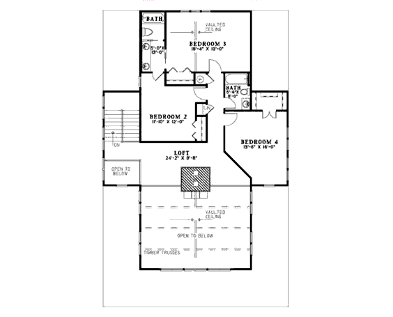 upper floor house blueprint