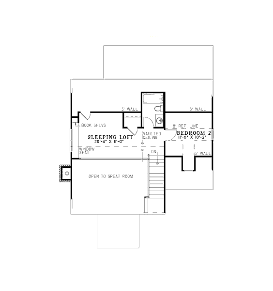 upper floor house blueprint