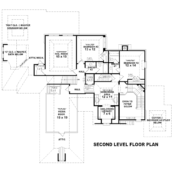 upper floor house blueprint