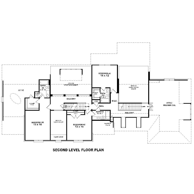 upper floor house blueprint