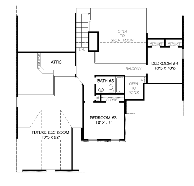 upper floor house blueprint