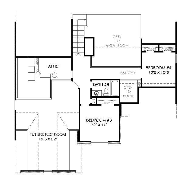 upper floor house blueprint