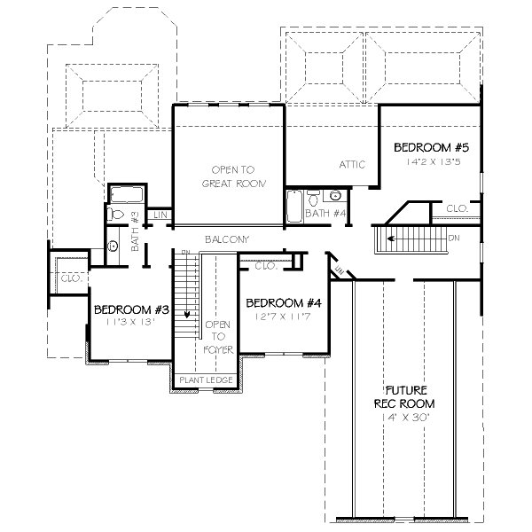 upper floor house blueprint