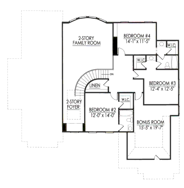 upper floor house blueprint