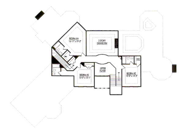 upper floor house blueprint