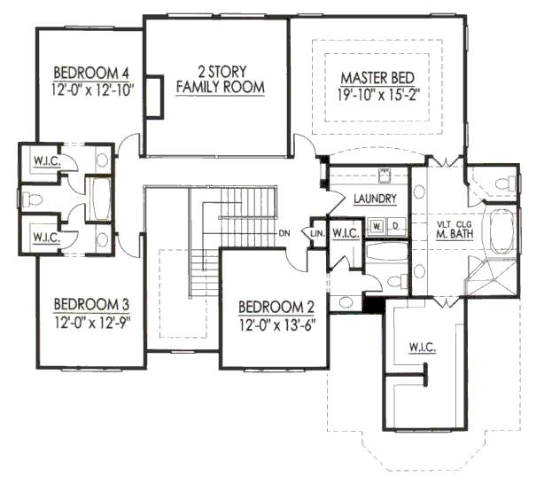 upper floor house blueprint