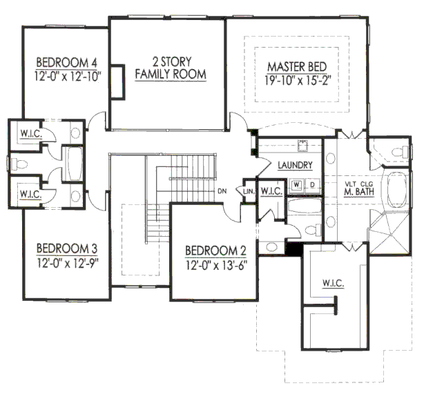 upper floor house blueprint