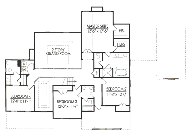 upper floor house blueprint