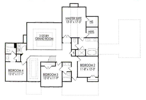 upper floor house blueprint