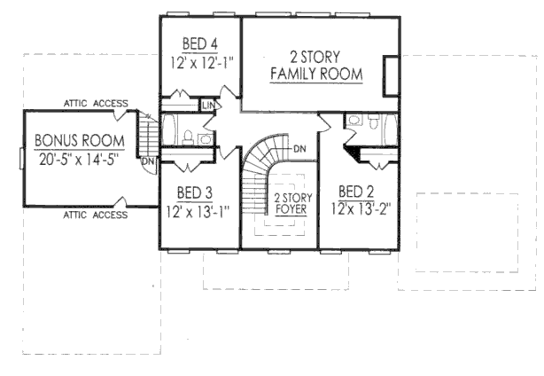 upper floor house blueprint