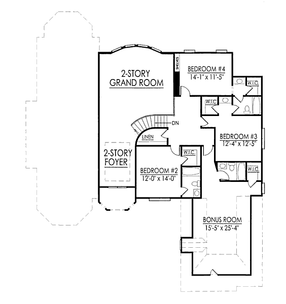 upper floor house blueprint