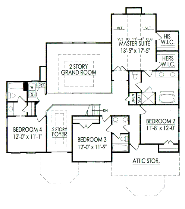 upper floor house blueprint