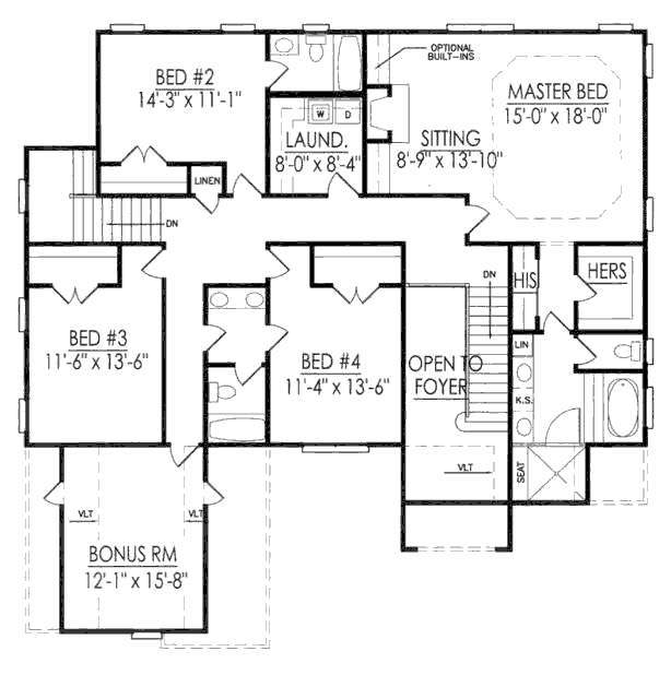 upper floor house blueprint