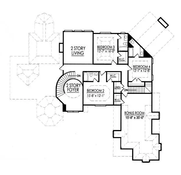 upper floor house blueprint