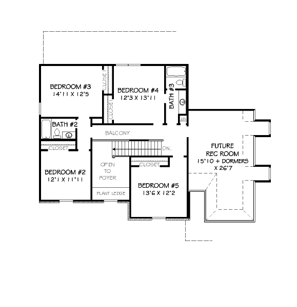 upper floor house blueprint