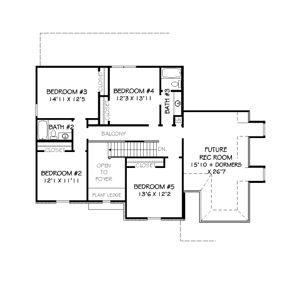 upper floor house blueprint