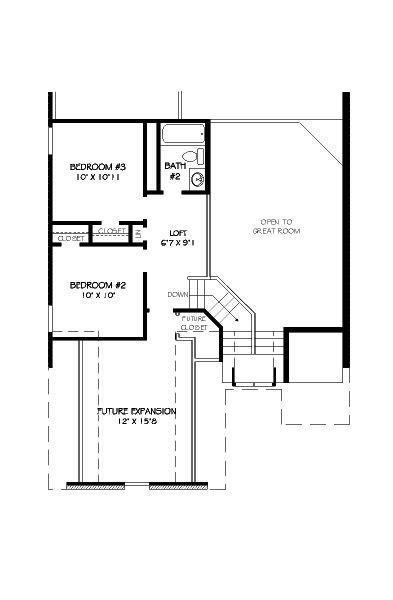 upper floor house blueprint