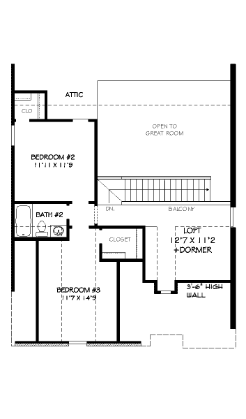 upper floor house blueprint