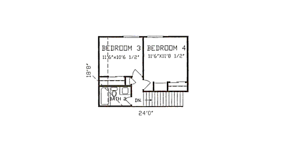 upper floor house blueprint