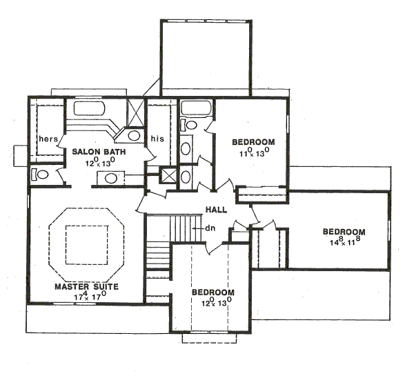 upper floor house blueprint