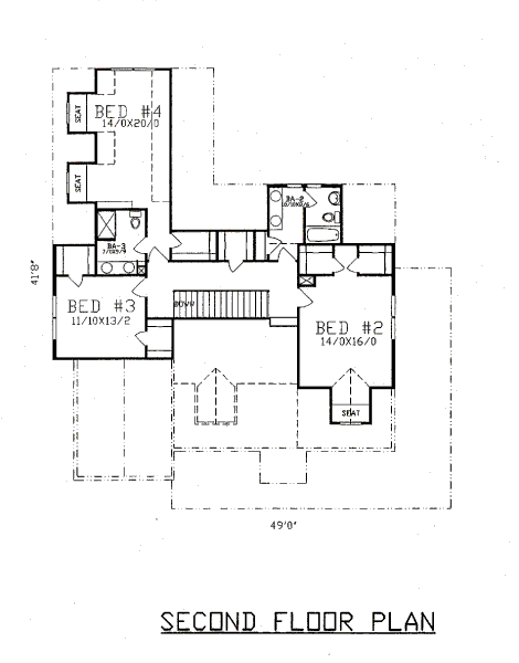 upper floor house blueprint