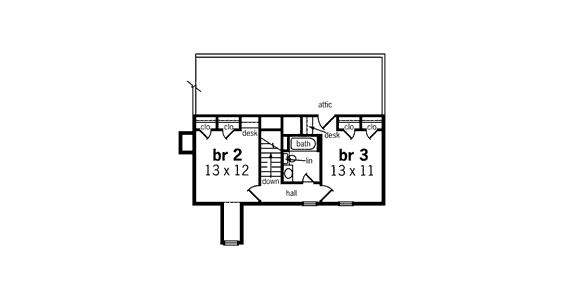 upper floor house blueprint