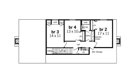 upper floor house blueprint