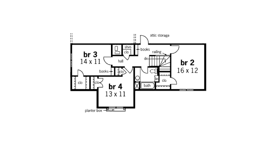 upper floor house blueprint