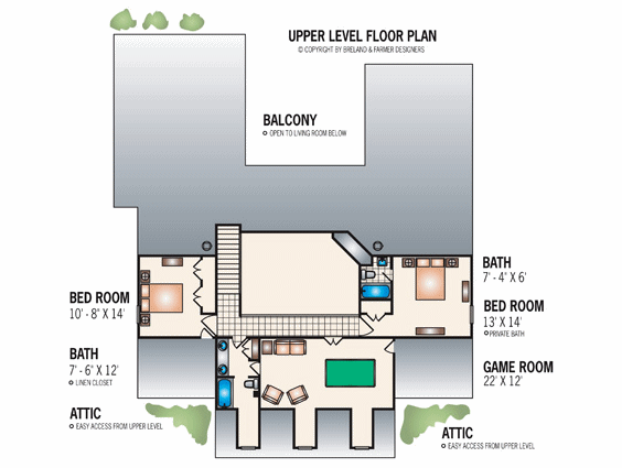 upper floor house blueprint