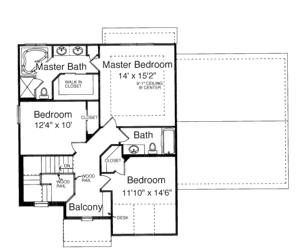 upper floor house blueprint