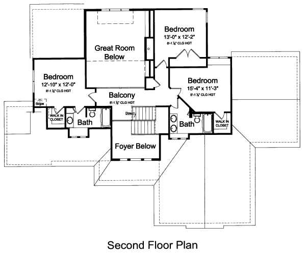 upper floor house blueprint