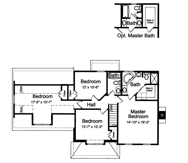 upper floor house blueprint