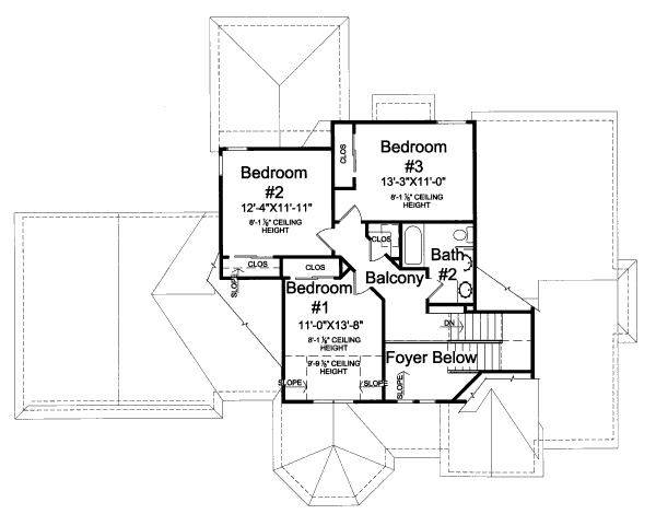 upper floor house blueprint