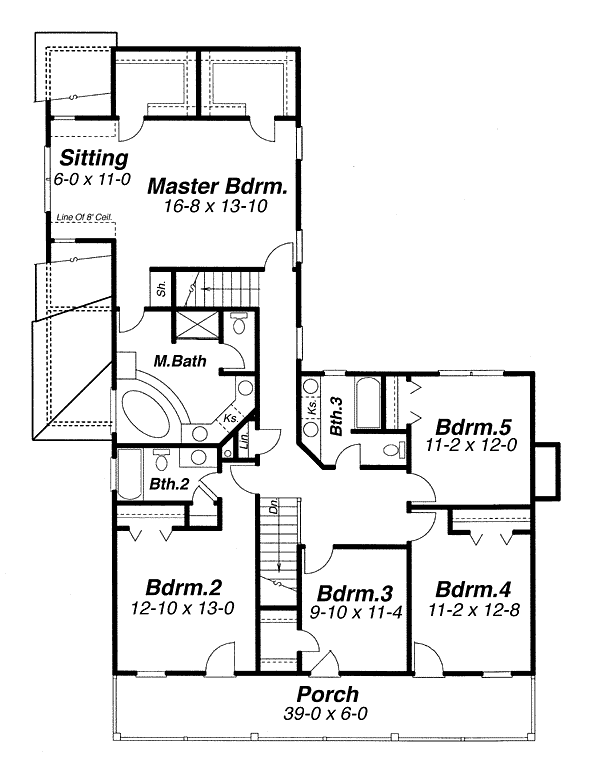 upper floor house blueprint