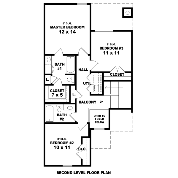 upper floor house blueprint