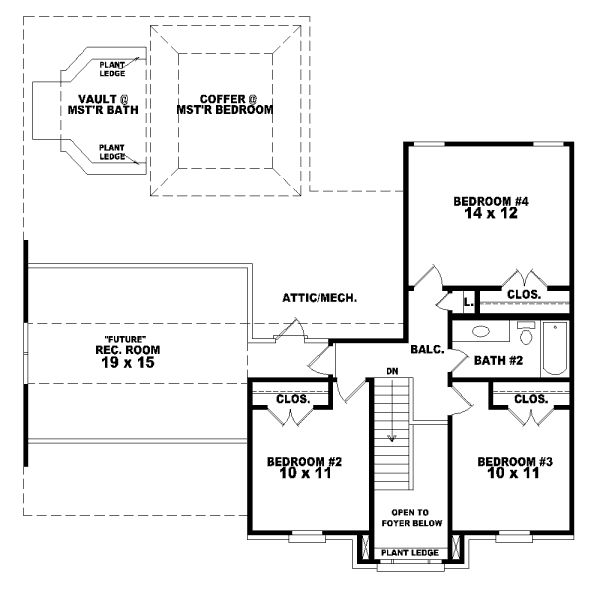 upper floor house blueprint