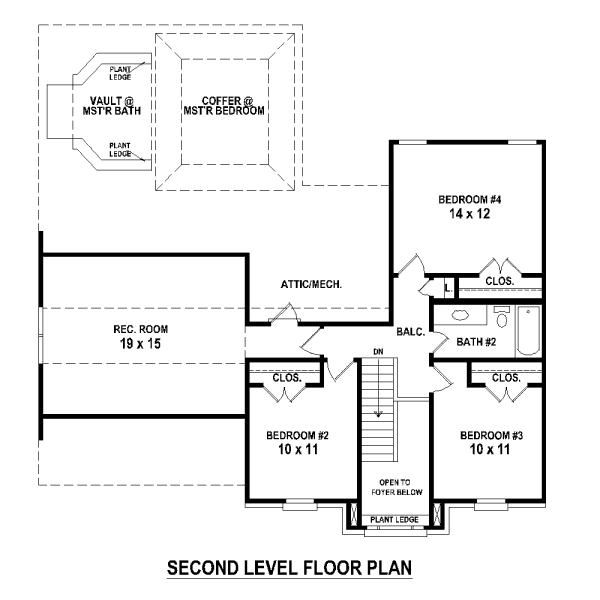 upper floor house blueprint