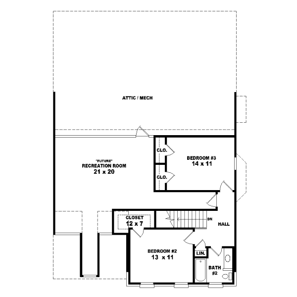 upper floor house blueprint