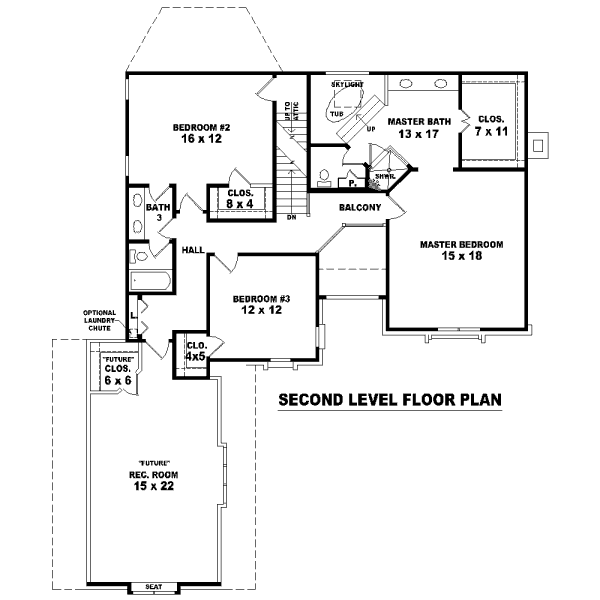 upper floor house blueprint