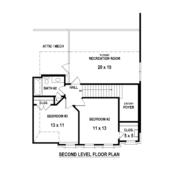 upper floor house blueprint