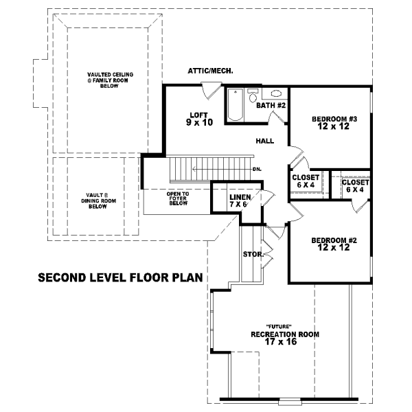 upper floor house blueprint