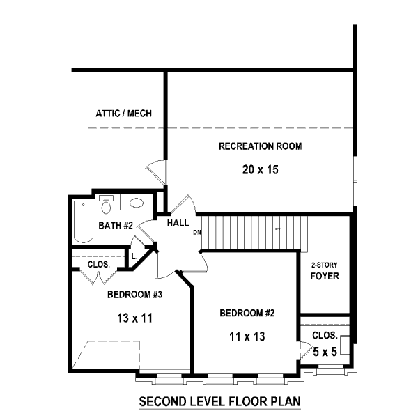 upper floor house blueprint