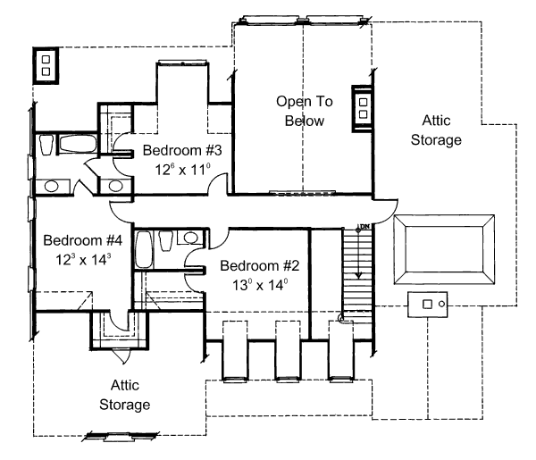 upper floor house blueprint