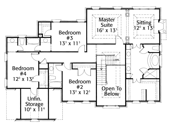 upper floor house blueprint