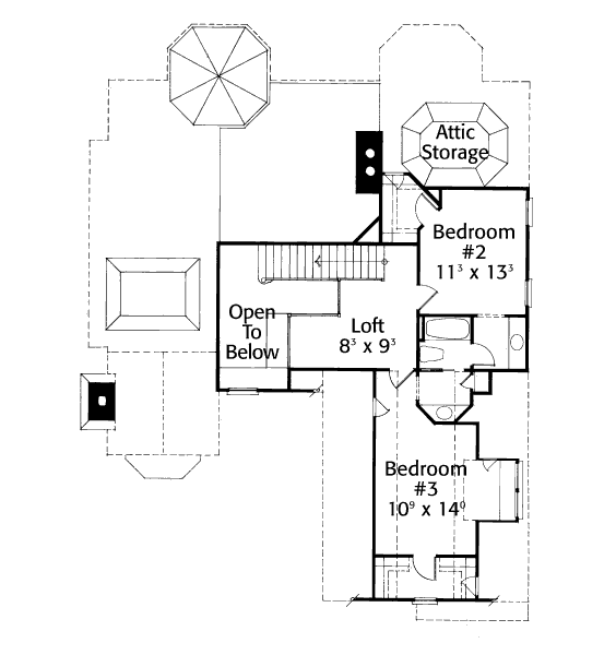 upper floor house blueprint