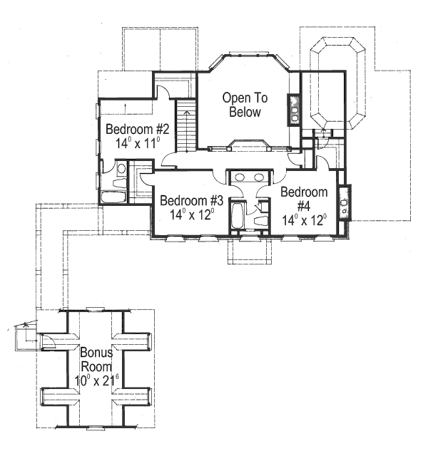 upper floor house blueprint